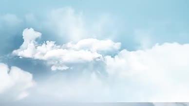 蓝天白云云层穿梭特效背景视频视频的预览图